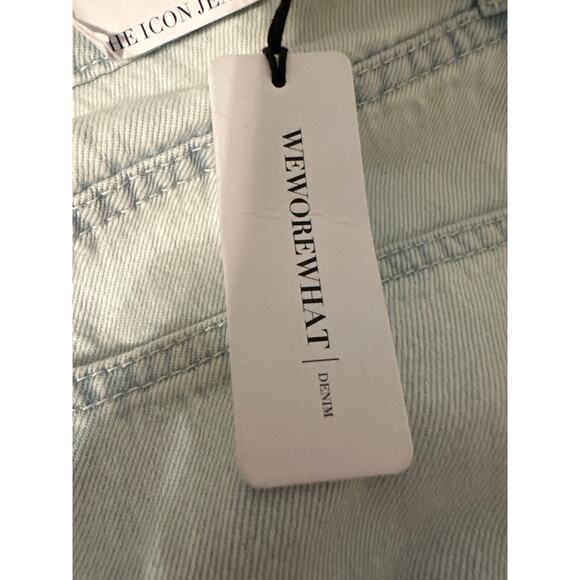 WeWoreWhat‎ Denim The Icon Jean Size 27 Light Wash High Rise Straight Leg - Picture 8 of 9